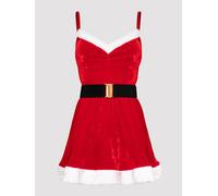 Lovehoney Fantasy Santa Flirty Red Velvet Dress - One size - Red Red