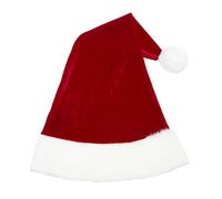 Lovehoney Fantasy Santa Hat Adult | Luxury Plush Velvet Christmas Hat for Adults | Santa Party Hats for Adults for Festive New Year Party | Unisex | Red
