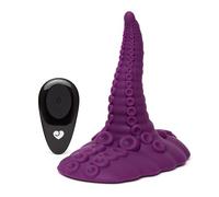 Lovehoney Fantasy Tentacle Grinder Monster Dildo Adult Toy | Remote Control Silicone G-Spot Dildo with Clitoris Stimulation & 10 Vibration Modes | 4.5 Inch Vibrator for Women Sex Toy Masturbator