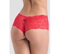 Lovehoney Flirty Red Lace Shorts - S / M - Red Red