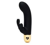 Lovehoney Frisky Rabbit Vibrator for Women | 10 Function Silicone Dildo for G-Spot & Clitoris Stimulation | Adult Sex Toys Clit Stimulator for Woman & Couples | Beginner-Friendly | Luxe Feel | Black