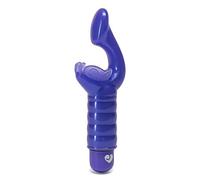 Lovehoney G Kiss Fluttering G Spot Vibrator Dual Stimulator for Women, Blue | Waterproof, G Spot, Beginner, Soft Plastic, Waterproof & Beginners Friendly, Adult Sex Toy, Discreet Design