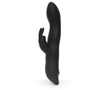 Lovehoney Girthy Rabbit Vibrator Clitoral Stimulator for Women, Black | 5.5 Inch, Rechargeable, Silicone, G Spot, Vibrating, 7 Powerful Vibration Modes, for Couples