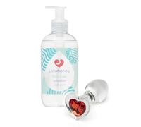Lovehoney Glass Butt Plug - Water Based Lube Gel 250ml