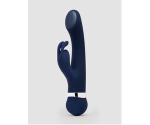 Lovehoney Glow Bunny Rechargeable Warming and Cooling Rabbit Vibrator - Navy Navy