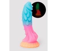 Lovehoney Glow Fantasy Dragon Glow In The Dark Dildo 7 Inch - Blue Blue