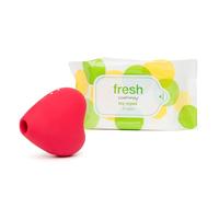 Lovehoney Heart Clitoral Sucking Toy - Toy and Body Wipes 25 Pack