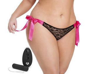 Lovehoney Hot Date Sexy Remote Control Vibrating Knickers for Women | Plus Size, 10 Functions, Sexy Lingerie, Intimate Wear, Flattering Fit, Soft Stretch Fabric, for Couples