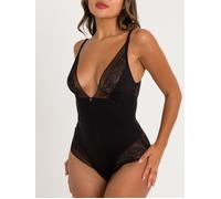 Lovehoney Hourglass Black Smoothing Sleeveless Open-Cut Body - Large - Black Black