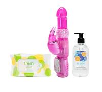 Lovehoney Jessica Rabbit Vibrator + Lubricant + Toy & Body Wipes