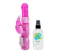 Lovehoney Jessica Rabbit Vibrator - Water Based Fresh Toy Cleaner 250ml