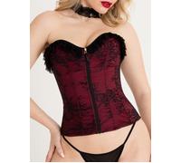 Lovehoney Lace Silhouette Corset - Medium - Wine Wine