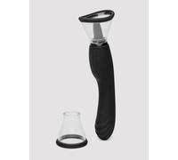 Lovehoney Lick Me Vibrating Pussy Pump and Tongue Vibrator - Black Black