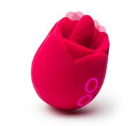 Lovehoney Red Licking Rose Vibrator - Red Red