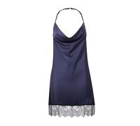 Lovehoney Lingerie Dark Orchid Plus Size Cowl Neck Chemise for Women, Navy