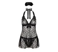 Lovehoney Lingerie Lace Underwear Gift Set Sexy Lingerie for Women, Black