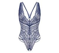 Lovehoney Lingerie Late Night Liaison Bodysuit Sexy Lingerie for Women Blue