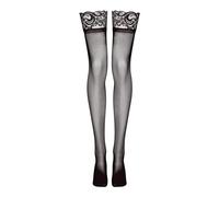 Lovehoney Lingerie Womens Sheer Plus Size Hold Up Stockings for Women Red