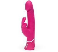 Happy Rabbit Realistic Dual-Density Rechargeable Rabbit Vibrator - Pink Pink