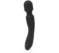 Lovehoney Mantric Electric Handheld Massager for Women | Wireless Back, Neck & Shoulder Wand Massager for Muscle Pain Relief | Rechargeable with 7 Powerful Modes & Flexible Silicone Head | Black