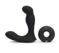 Mantric Rechargeable Remote Control Prostate Vibrator - Black Black