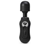 Lovehoney Black Micro Magic Wand Vibrator with 3 Speeds & Flexible Neck - Plastic - Petite