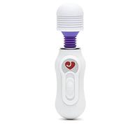 Lovehoney Micro Magic Wand Vibrator Sex Toy with Extra Flexible Head, White | Discreet Mini Wand Massager with 3 Vibration Speeds, Ergonomic Handle, Pocket Size Body Clit Sextoy for Women & Couples