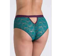 Lovehoney Mindful Teal Lace Shorts - XXXL - Blue Blue