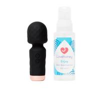 Lovehoney Mini Wand Vibrator Massager & Enjoy Water Based Lube 100ml | Womens Sex Toys Gift Bundle