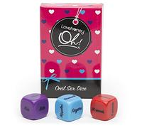 Lovehoney Oh! Dice Toy Gifts for Adult Couples - Pack of 3 | Plastic, Small & Travel Friendly, Foreplay Date Night Couple Game for Men & Women