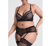Lovehoney Plus Size Entice Me Black Lace Bra Set - 3X / 4X - Black Black