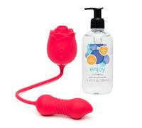 Lovehoney Power Petal 2 in 1 Rose + Enjoy Water Based Lube