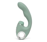 Lovehoney Pulsing G Spot Vibrator & Clit Sucker Stimulator for Women, Sage