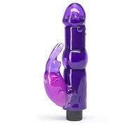 Lovehoney Rabbit Vibrator - 5.5 Inch Beginner Friendly G Spot Vibrator for Women - Easy to Use Dual Stimulation Adult Sex Toy - Waterproof - Purple