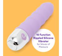 Lovehoney Ripple Vibrator Sex Toy - Beginner 10 Function Silicone - Waterproof
