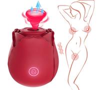 Lovehoney Rose Toy Clit Sucking Vibrator - Rechargeable 6 Speeds - Waterproof
