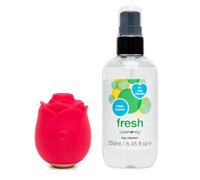 Lovehoney Rose Clitoral Sucking Toy - Fresh Toy Cleaner Spray 250ml
