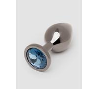 Lovehoney Secret Shine Jewelled Metal Medium Butt Plug 3 Inch - Grey Grey