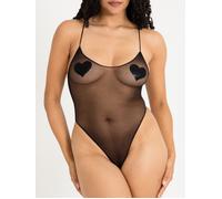 Lovehoney Sheer Spaghetti Strap Body - One size - Black Black