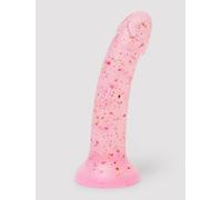 Lovehoney Superstar Chunky Glitter Silicone Suction Cup Dildo 7 Inch - Pink Pink