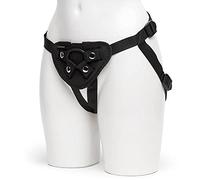 Lovehoney Universal Strap On Harness - Simple Adjustable Harness for Pegging - Includes 3 O-Rings - Pocket for Bullet Vibrator - Machine Washable - Black