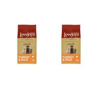 Lovejoys Hypoallergenic Complete Dry Adult Dog Food Turkey and Rice, 2 kg (Pack of 2)