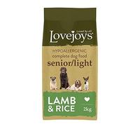 Lovejoys Hypoallergenic Complete Dry Senior Light Dog Food Lamb and Rice, 2 kg
