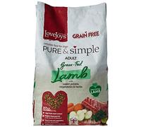 Lovejoys Pure and Simple Complete Dry Grain Free Dog Food Lamb and Sweet Potato, 12 kg