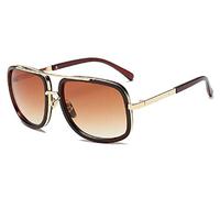 Lovelegis Sunglasses for men - Tony Stark - Iron man - Vintage - Retro - Boy - Brown frame - Brown lens