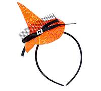 Lovelegis Witch Hat Headband - Halloween - Accessories - Headgear - Costume - Disguise - Cosplay - Spider Web - Orange - Black - Carnival