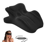 LoveLift Intim kissen, Po-Kissen für Paare, 27°Dryn Erlebniskissen Öfter Intensiver & Einfacher, Dezentes Keilkissen für Paare - Memory Foam Sitzkissen (Deep Black)