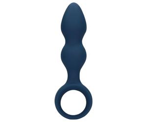 Loveline - Large Ringed Anal Plug (Blue)