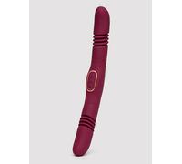 Loveline Rechargeable Double-Sided Thrusting Vibrator - Red Red
