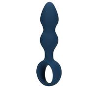 Loveline - Small Blue Anal Plug with Ring Handle